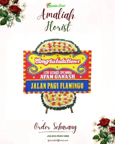 Bunga Papan Congratulation di Pegongsoran